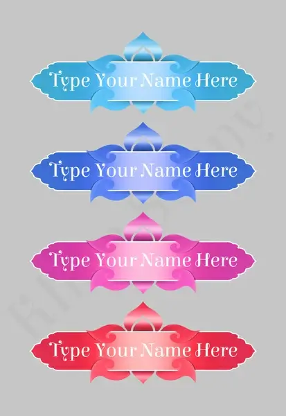 psd sticker are use for name or product name