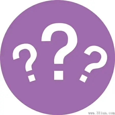 purple question mark icon vector