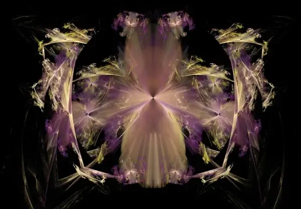 purple yellow and pink fractal