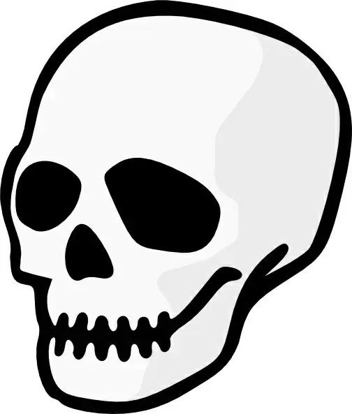 Purzen Skull clip art
