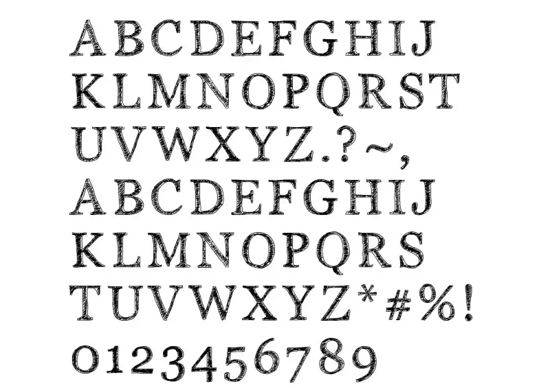 PW Serif Scratch
