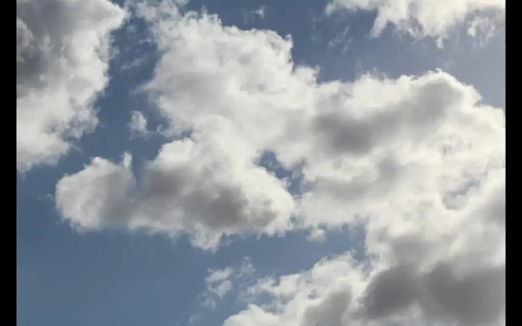 quick video of clouds moving on sky