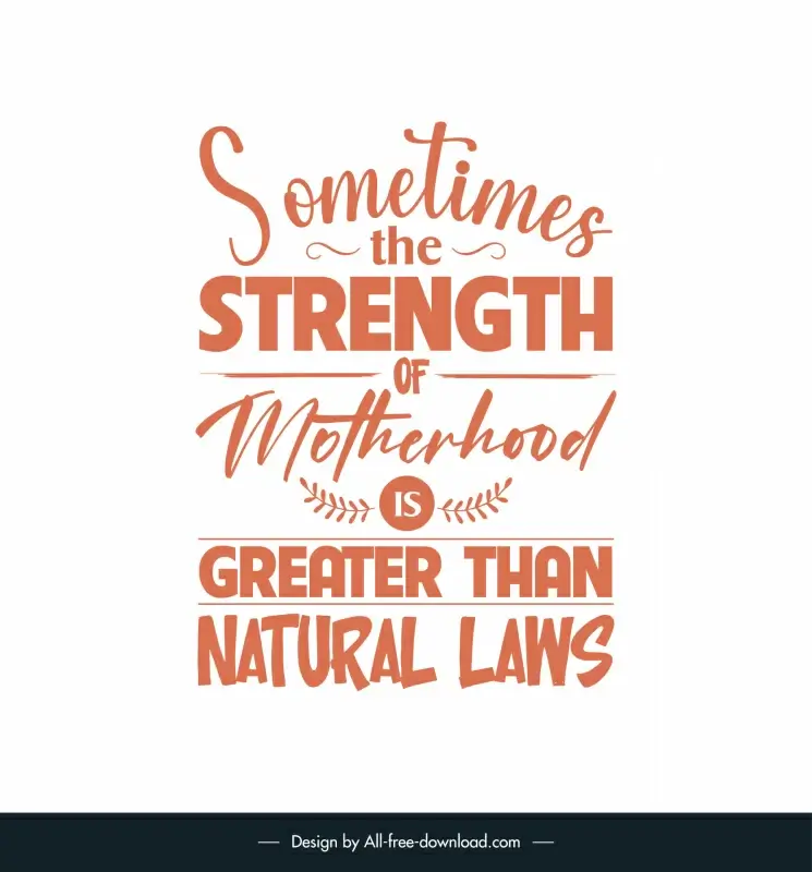 quotes for an aunt poster template flat classical symmetric handdrawn texts leaves decor 