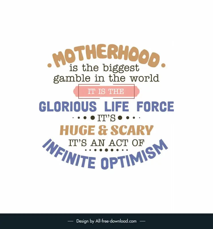 quotes for mom poster template symmetric classical texts layout