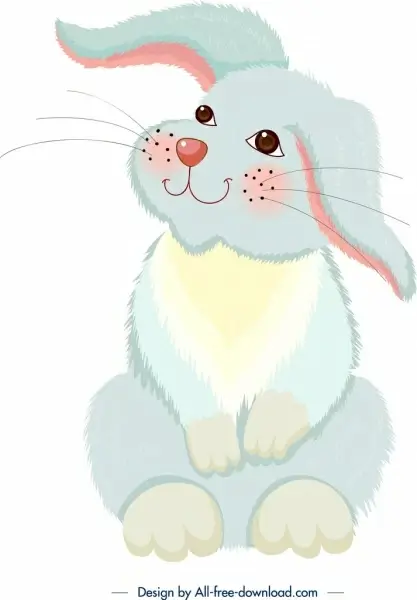 rabbit painting colorful cartoon sketch