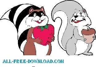 Raccoon and Squirrel