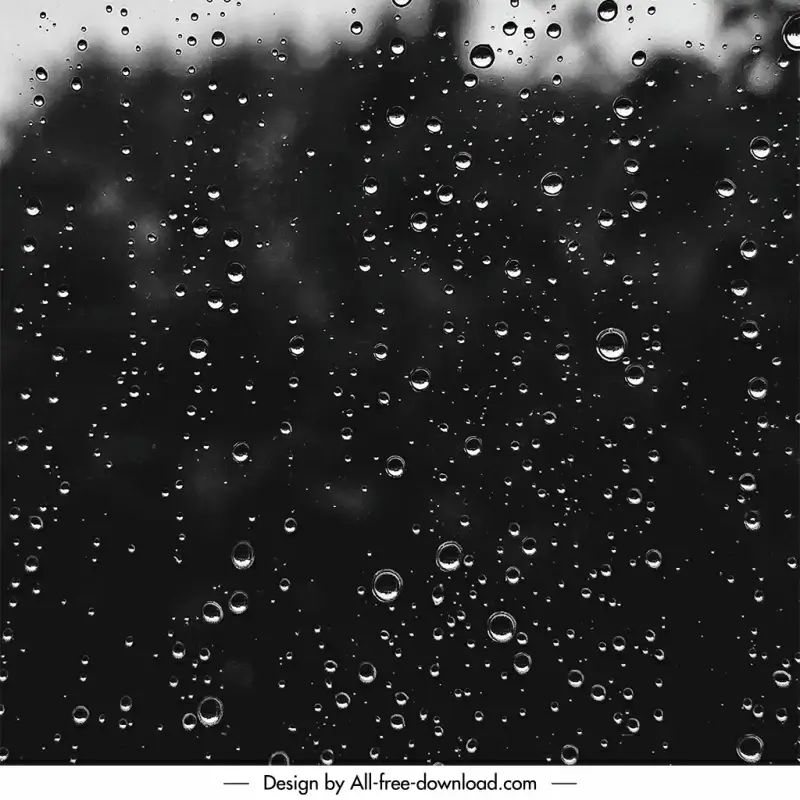 rain brushes backdrop template blurred closeup water droplets 