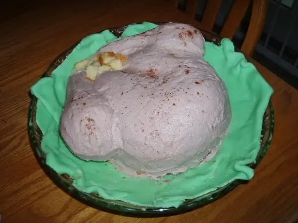 raw turkey thanksgiving cake