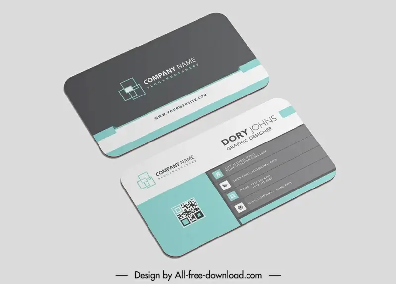 real estate card templates modern flat geometric logotypes decor