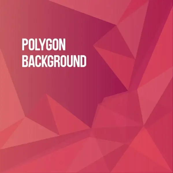 red abstract background with polygon effect