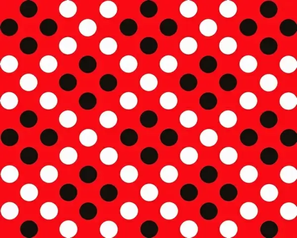 red amp black polka dot pattern