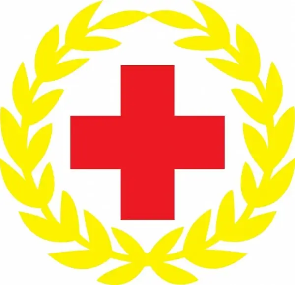 red cross flag vector illustration