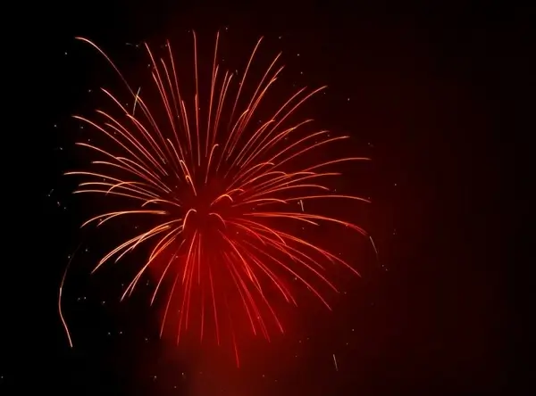 red fireworks