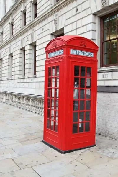 red phone box