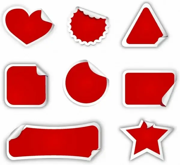 Red stickers