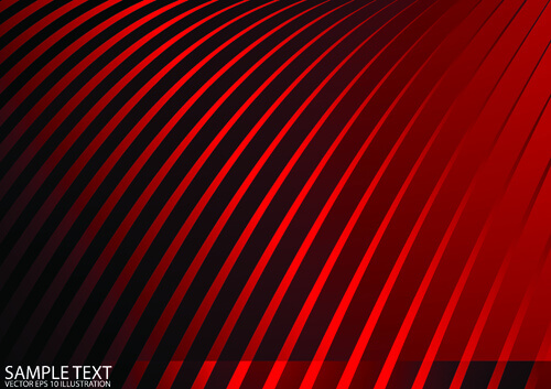 red wave abstract vector background