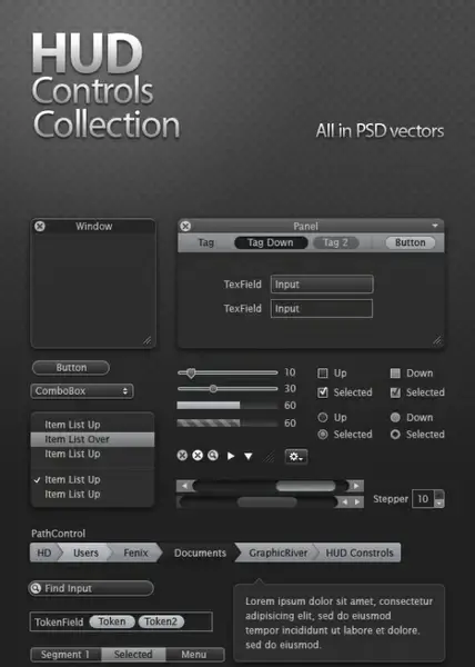 refined and practical web elements 04 psd layered