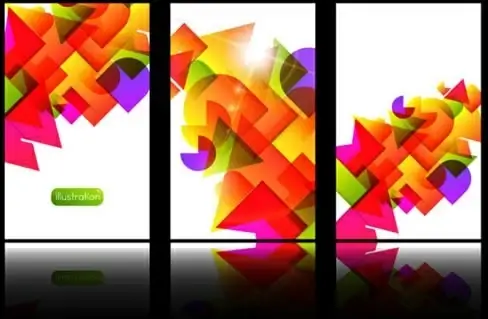 reflection vector card background