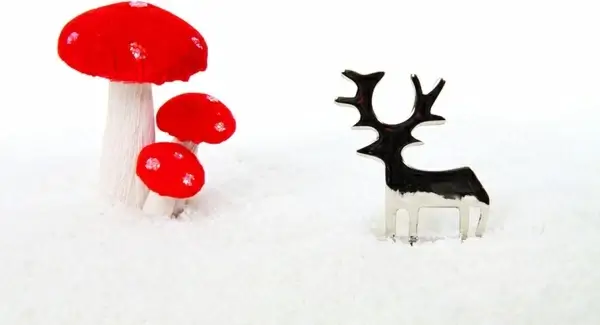 reindeer and christmas decoration