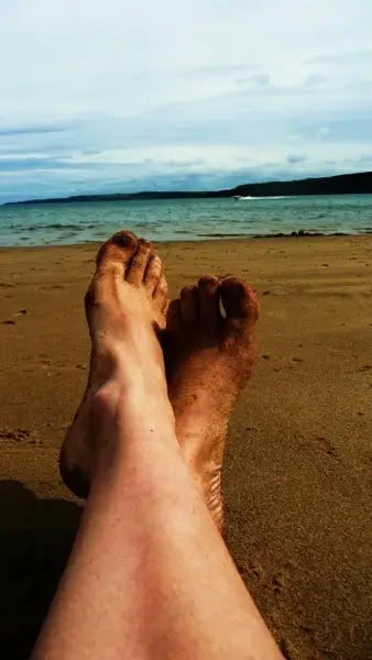relax on the beach