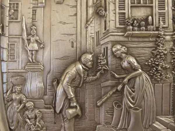 relief metal wall plate