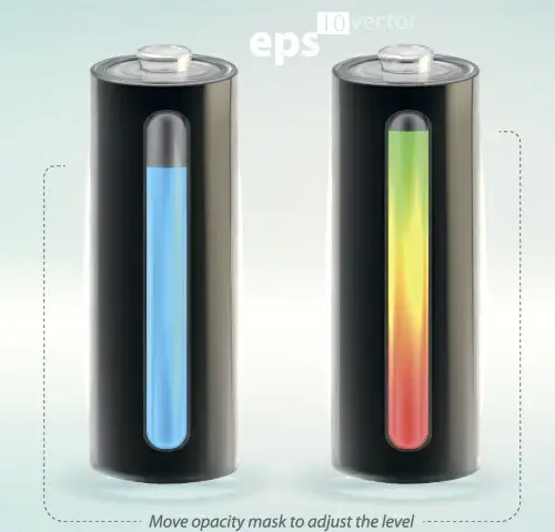 remaining battery vector illustration