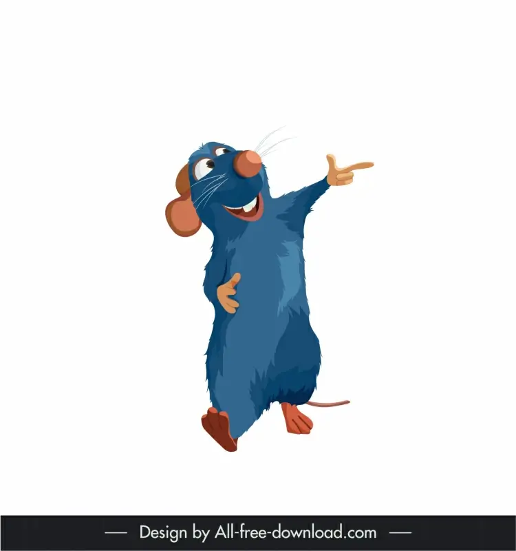 remy ratatouille icon dynamic cartoon mouse design 