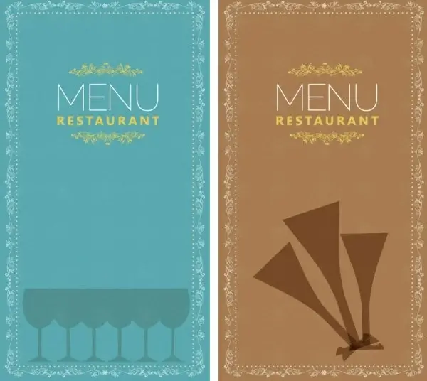 restaurant menu 02 vector