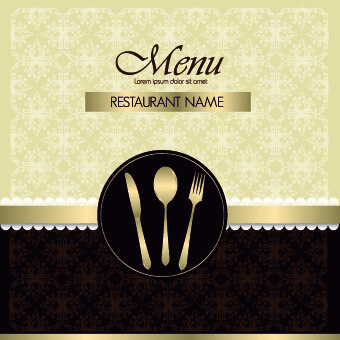 Restaurant menu cover design set Vectors graphic art designs in ...