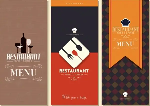 restaurant menu templates classical dark design