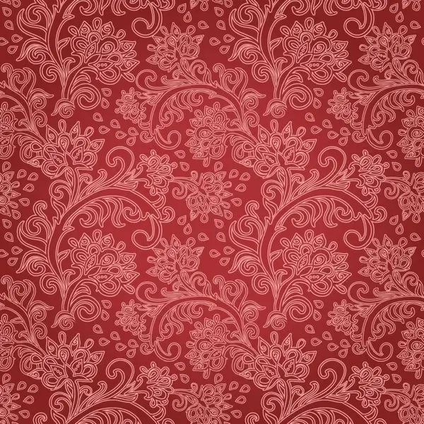 flower pattern classical flat sketch dark red decor