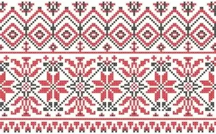 retro knitting patterns seamless vector
