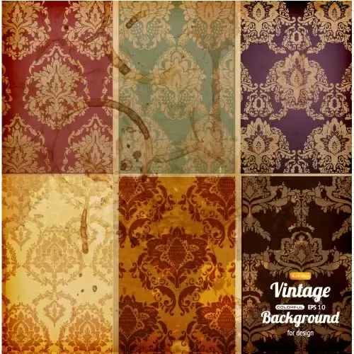 decorative pattern templates traditional dirty vintage symmetric design