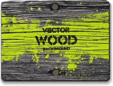 retro square wood board background vector