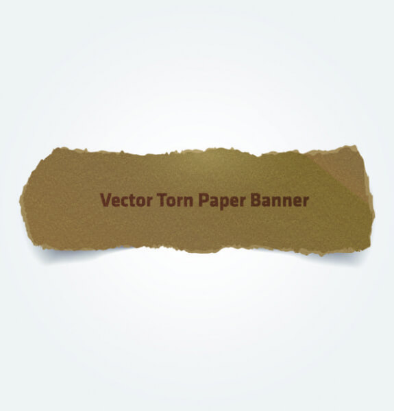 ripped parchment banner vector graphics