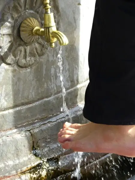 ritual washing of the feet foot