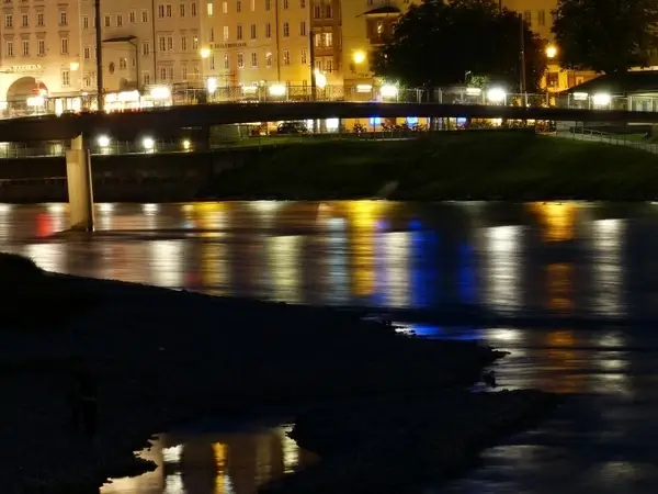 river bridge night photograph