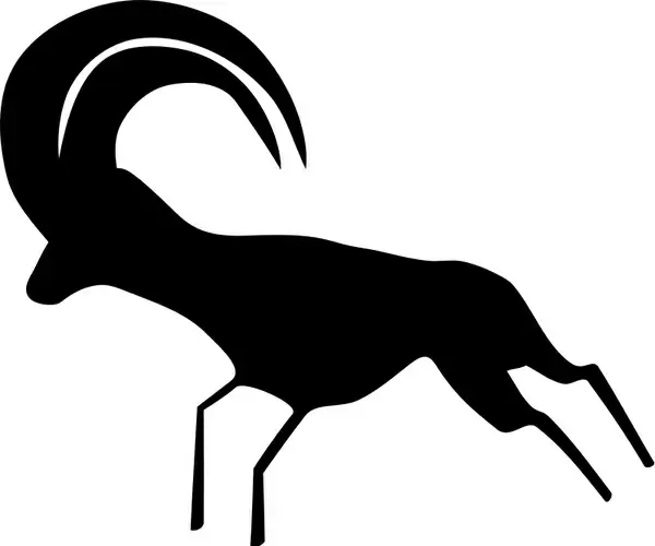 Rock Art Saharan Antelope