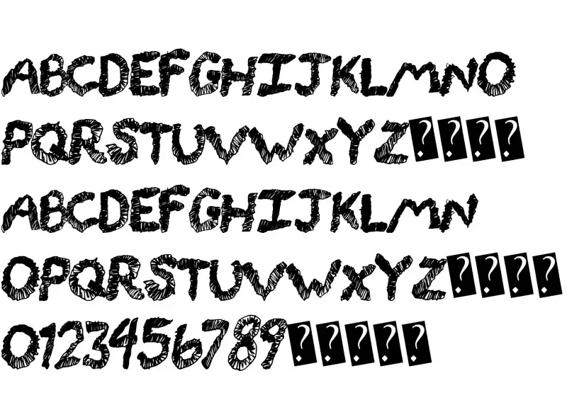 Chalk Line Outline Font in truetype .ttf opentype .otf format free and