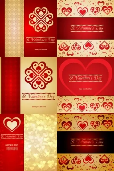romantic heartshaped background pattern vector