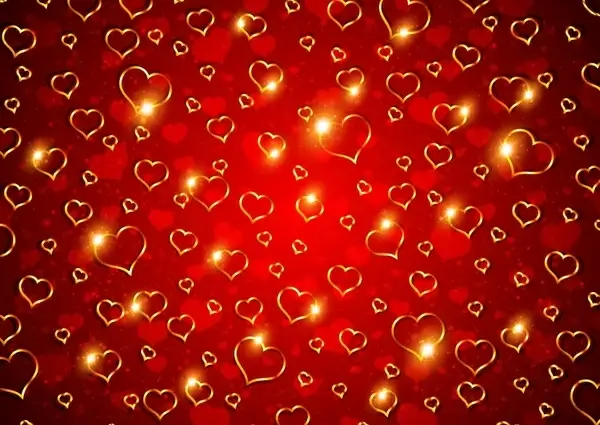 romantic valentine39s day love bright vector