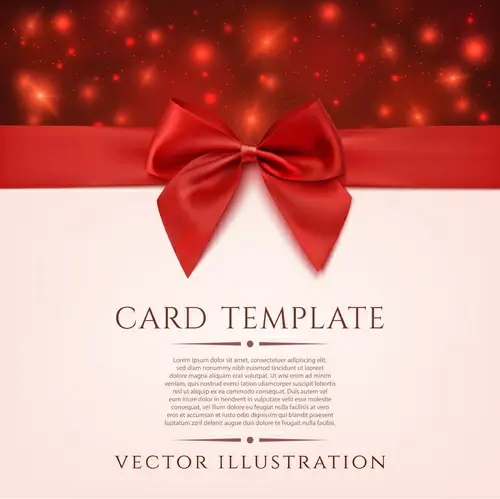 romantic valentine gift cards vectors