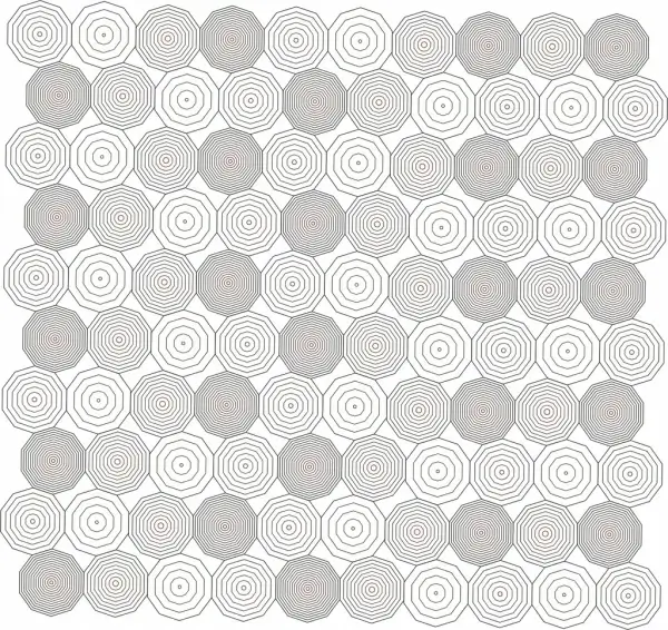 round line art free vector