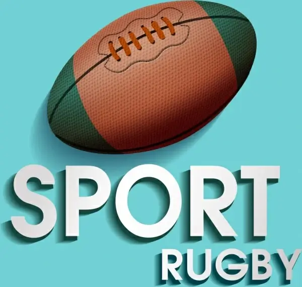 rugby sports background shiny brown black design