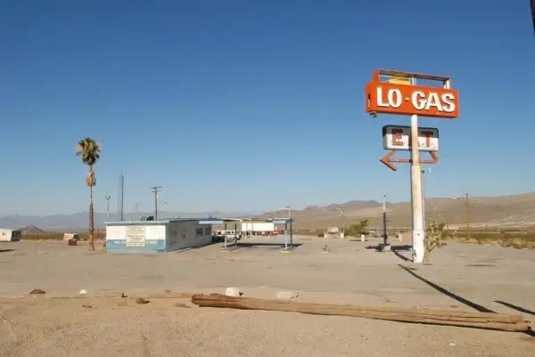 ruins gas station