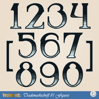 russian alphabet with numbers vector