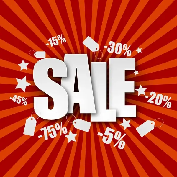 sale poster with eventful percent discount