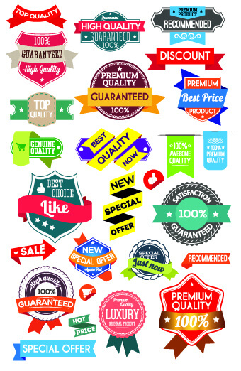 sale sticker labels and tags vector