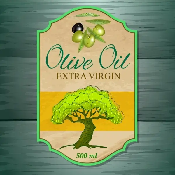 sales tag template olive oil icon retro flat