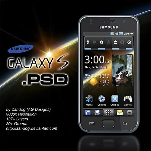 Samsung Galaxy S Free PSD